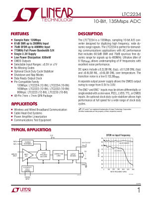 2234FA datasheet cover page