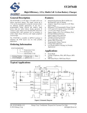 SY20764BQDC datasheet cover page