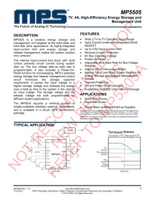 MP5505 datasheet cover page