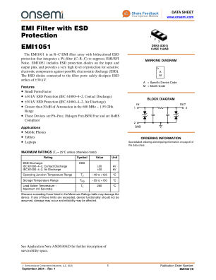EMI1051 数据手册首页