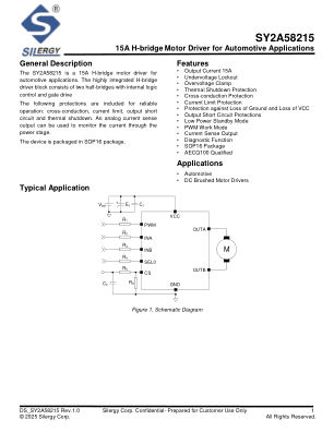 SY2A58215FFP datasheet cover page