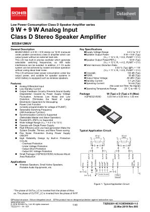 BD28412MUV datasheet cover page