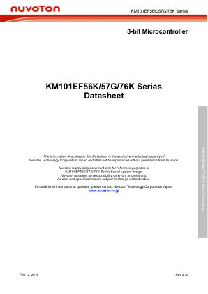KM101EF56 数据手册首页