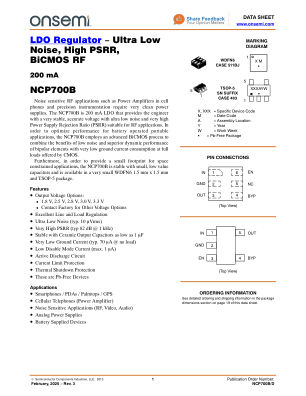 NCP700B datasheet cover page