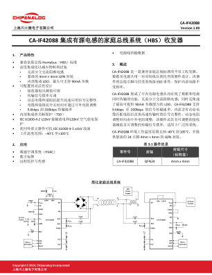 CA-IF42088 datasheet cover page