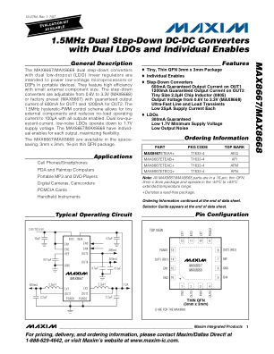 MAX8667-MAX8668 datasheet cover page