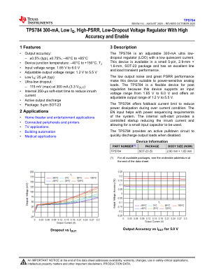 TPS784 datasheet cover page