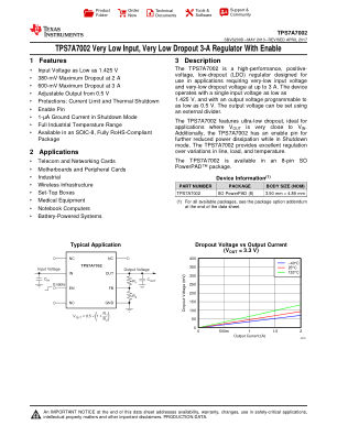 TPS7A7002 datasheet cover page