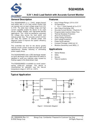 SQ24020ANZG datasheet cover page