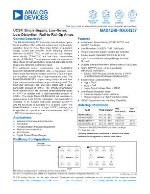 MAX4249-MAX4257 datasheet cover page