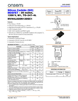NVH4L020N120SC1 数据手册首页