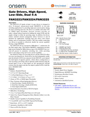 FAN3223-F085 datasheet cover page