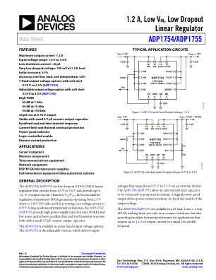 ADP1754 数据手册首页