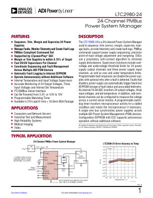LTC2980-24 datasheet cover page