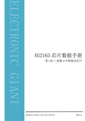 EG2163 数据手册首页