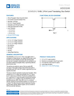 ADG3246 datasheet cover page