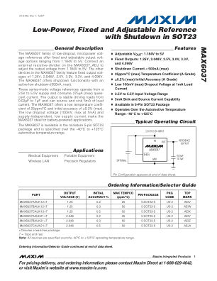 MAX6037-MAX6037C 数据手册首页