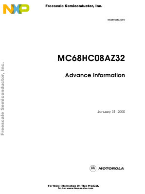 MC68HC08AZ32 数据手册首页
