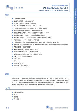 GP8630N datasheet cover page
