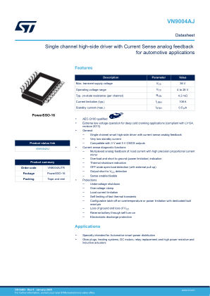 VN9004AJ datasheet cover page