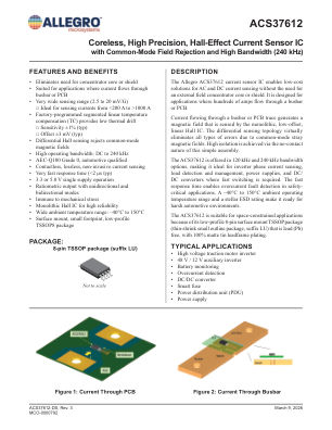 ACS37612 datasheet cover page