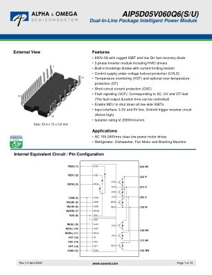 AIP5D05V060Q6U 数据手册首页