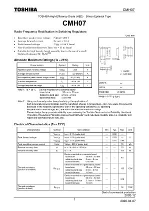 CMH07 datasheet cover page