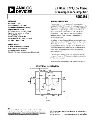 ADN2880 数据手册首页