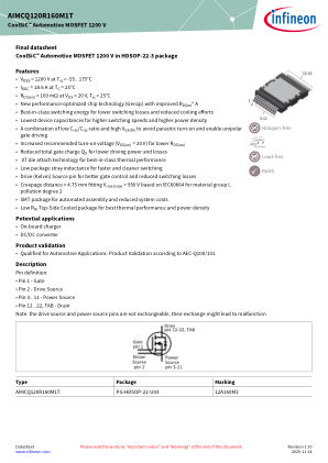 AIMCQ120R160M1T 数据手册首页