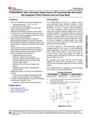 TPS481HS04-Q1 datasheet cover page