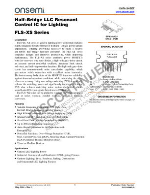FLS2100XS datasheet cover page