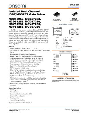 NCD57252 datasheet cover page