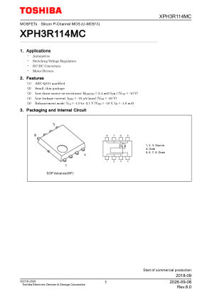 XPH3R114MC datasheet cover page