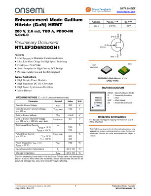 NTLEF3D6N20GN1 数据手册首页