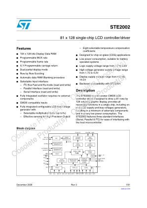 STE2002 数据手册首页
