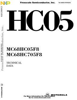 MC68HC05F8D datasheet cover page