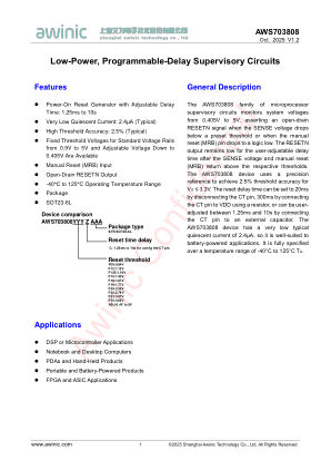 AWS703808 datasheet cover page