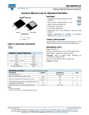 SE100PWTLK datasheet cover page