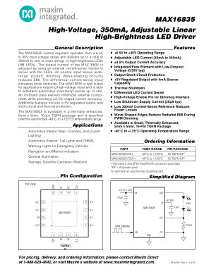 MAX16835 datasheet cover page