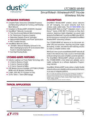 5800WHMFA datasheet cover page
