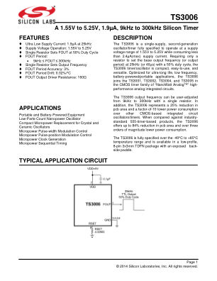 TS3006ITD833T datasheet cover page