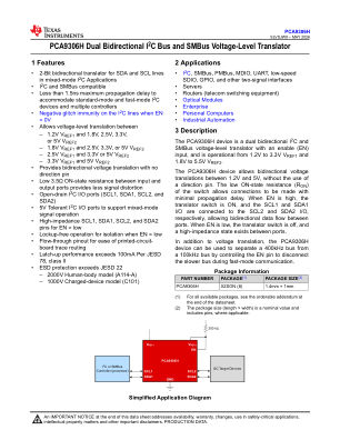 PCA9306H datasheet cover page