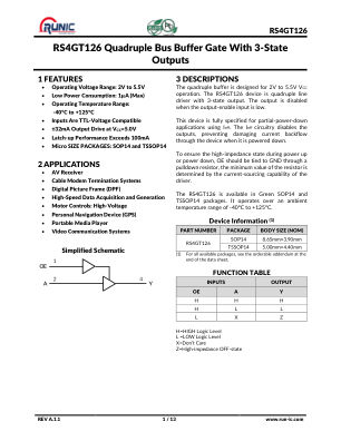 RS4GT126 datasheet cover page