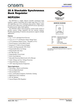 NCP3294 datasheet cover page