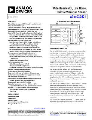 ADCMXL3021 数据手册首页