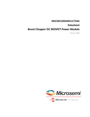 MSCSM120DAM11CT3AG datasheet cover page