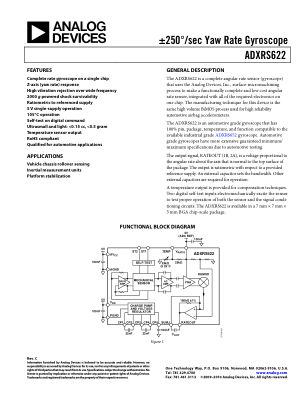 ADXRS622 数据手册首页