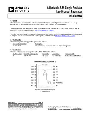 RH3083MW 数据手册首页