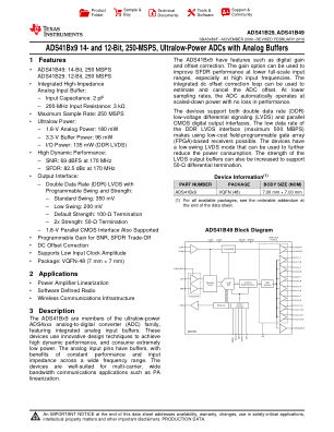 ADS41B49 datasheet cover page