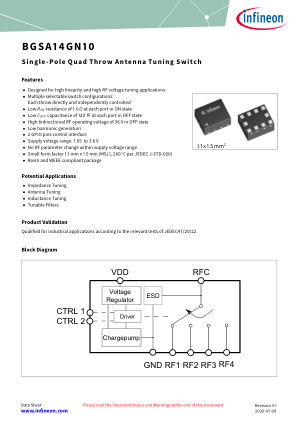 BGSA14GN10 datasheet cover page